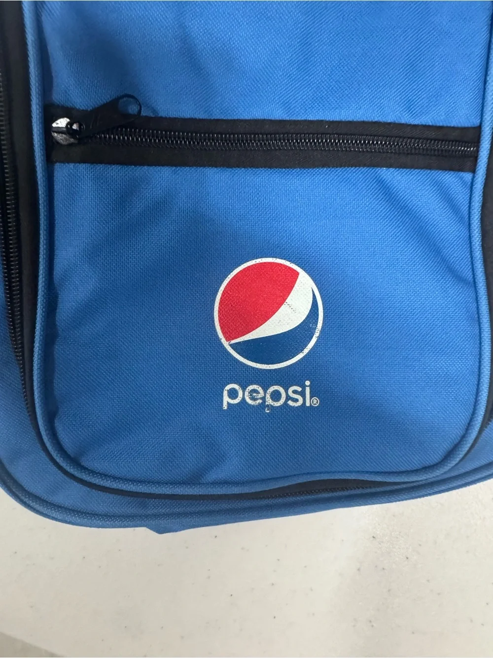 Vintage Blue Pepsi Hanging Toiletry Bag Travel Kit Organizer Dopp Kit with Clip